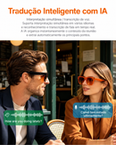 VisionFlow - Óculos inteligentes IA, câmara HD, Bluetooth, e Assistente de voz